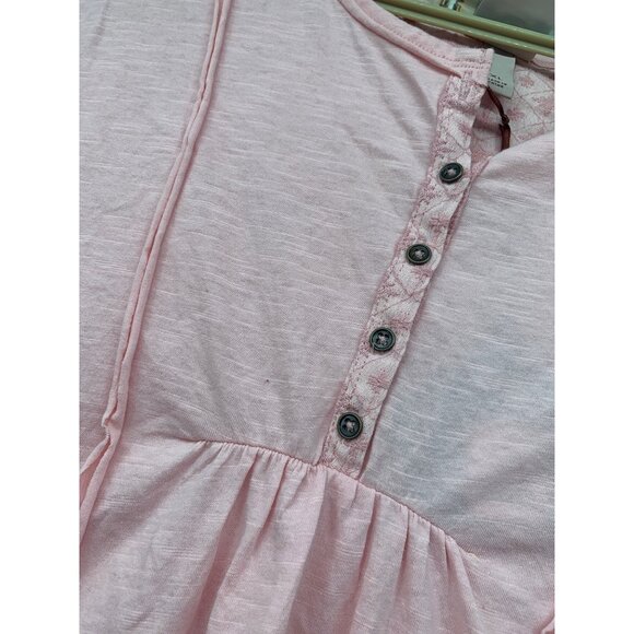 Knox Rose Womans XL Blouse PInk Cap Sleeve - Picture 2 of 8